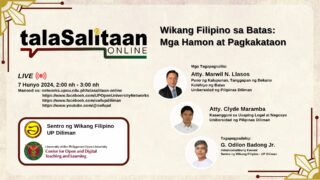 talaSalitaan Online: Episode 4 - Wikang Filipino sa Batas: Mga Hamon at Pagkakataon