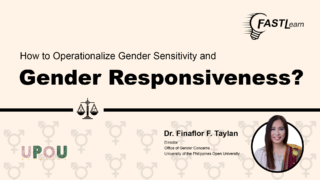 FASTLearn Episode 17 - How to Operationalize Gender Sensitivity and Gender Responsiveness?