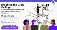 Breaking the Glass Ceiling: Forum on Women Pioneers in the Tech Startup Ecosystem in the Philippines