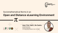 FASTLearn Episode 54 - Sociomathematical Norms in an Open and Distance eLearning Environment