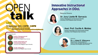 OPEN Talk on ODeL Teaching Innovations Episode 1 - Innovative Instructional Approaches in ODeL