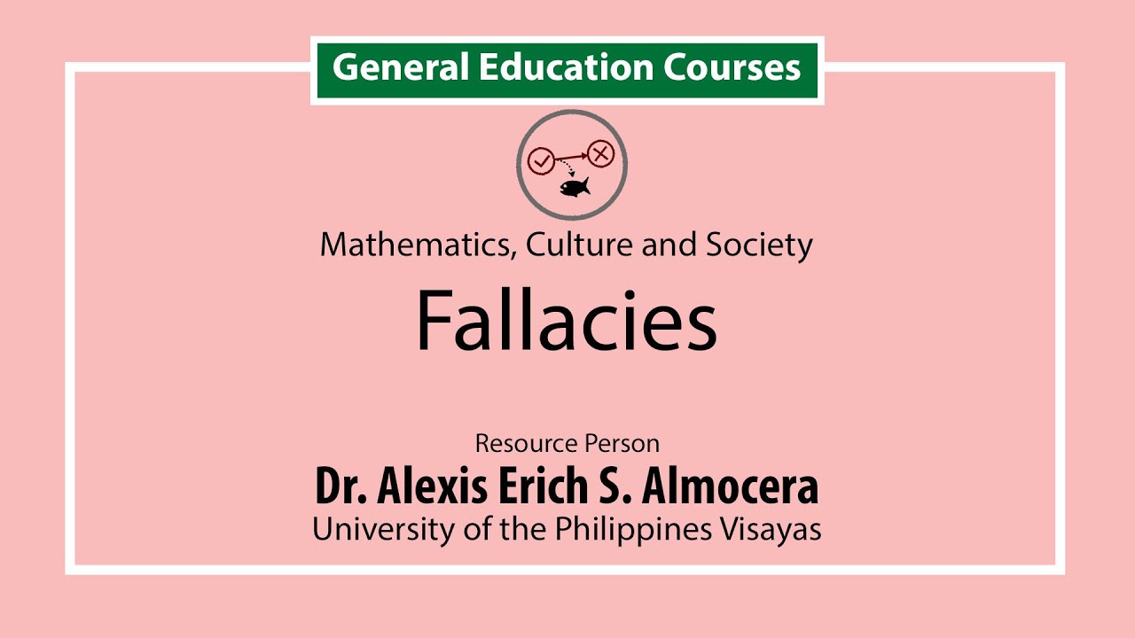 Fallacies | Dr.  Alexis Erich S.  Almocera