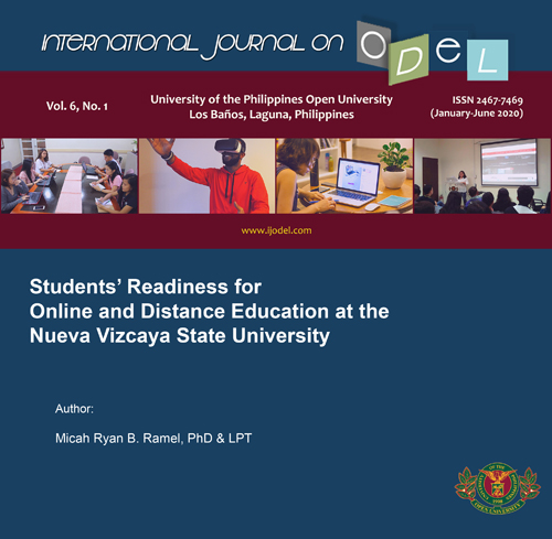 Students’ Readiness for Online and Distance Education at the Nueva Vizcaya State University