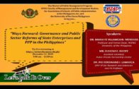 LTIO – Ways Forward: Governance and Public Sector Reforms of State Enterprises and PPP in the Philippines