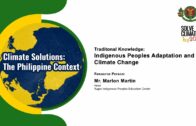 Traditional Knowledge: Indigenous Peoples Adaptation and Climate Change | Mr. Marlon Martin
