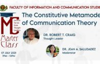 Masterclass: The Constitutive Metamodel of Communication Theory