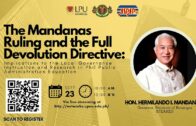 The Mandanas Ruling and the Full Devolution Directive: Implications to the Local Governance Instruction and Research in Philippine Public Administration Education