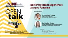 OPEN Talk: Doctoral Student Experiences during the Pandemic