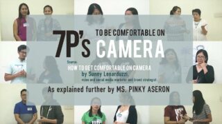 7Ps To Be Comfortable on Camera | Ms. Pinky Aseron