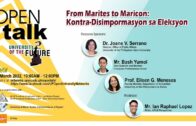 OPEN Talk – From Marites to Maricon: Kontra-Disimpormasyon sa Eleksyon