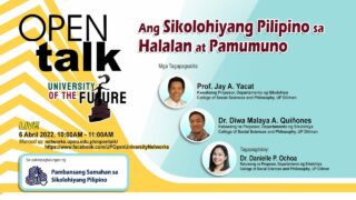 OPEN Talk: Ang Sikolohiyang Pilipino sa Halalan at Pamumuno