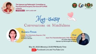 Usap-Lusog-Isip: Mag-isaisip o Mindfulness