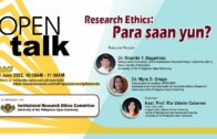 OPEN Talk – Research Ethics: Para saan yun?