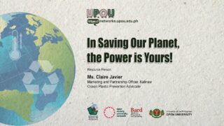 In Saving Our Planet, The Power is Yours! | Ms. Claire Javier