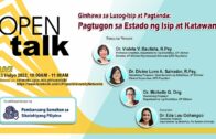 OPEN Talk – Ginhawa sa Lusog-Isip at Pagtanda: Pagtugon sa Estado ng Isip at Katawan