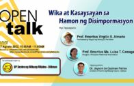 OPEN Talk: Ang Sikolohiyang Pilipino sa Halalan at Pamumuno
