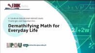 8th EDUKussion forum on “Demathifying Math for Everyday Life”
