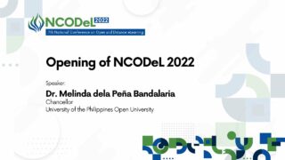 Opening of NCODEL 2022 | Dr. Melinda dela Peña Bandalaria