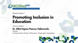 Plenary Session 1: Promoting Inclusion in Education | Dr. Ethel Agnes Pascua-Valenzuela