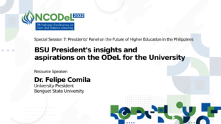 Special Session 7: Presidents' Panel on the Future of Higher Education in the Philippines | Dr. Felipe Comila