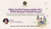 ODeL for the Future and for ALL: UPOU Women’s Month Forum