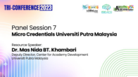 Pre Conference on Microcredentials and the Academe: Forging UP’s Response to National AI Development
