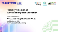 Achieving Sustainability in Education: What Will it Take? | Prof Asha Singh Kanwar