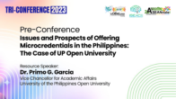 Microcredentials and the Academe: Forging UP’s Response to National AI Development | Assoc. Prof. Peter A. Sy