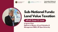 Sub National Funds: Land Value Taxation | aProf. Cesar Z. Luna