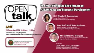 OPEN Talk Episode 43 - The West Philippine Sea's Impact on ASEAN Peace and Economic Development