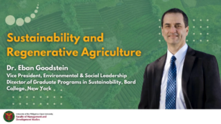 Sustainability and Regenerative Agriculture | Dr. Eban Goodstein