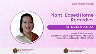 Plant-based Home Remedies | Dr. Myra Oruga