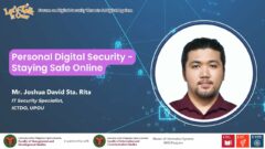 Personal Digital Security - Staying Safe Online | Mr. Joshua David Sta. Rita